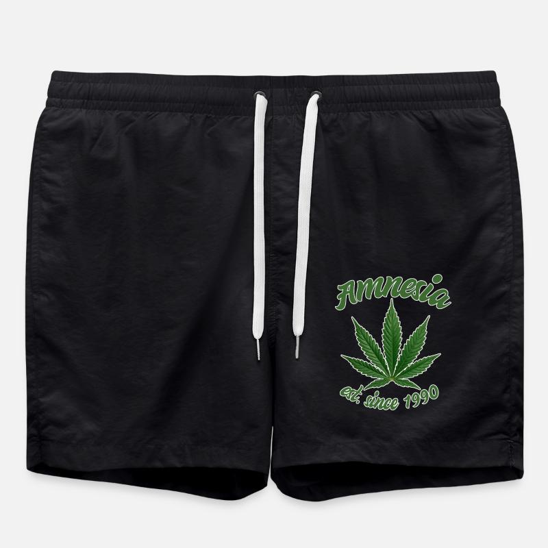 Amnesia haze - est. since 1990 - Badeshorts - Schwarz
