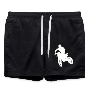 motocross - Short de bain - noir - Devant - AI Model Male 185 light (185cm)