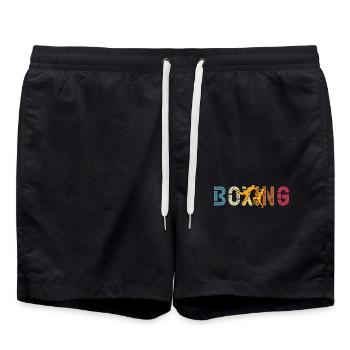 Boxen - Badeshorts - Schwarz - Vorne - AI Model Male 185 light (185cm)
