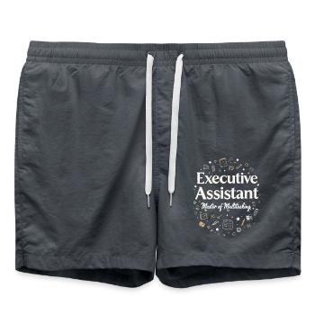 Assistent der Geschäftsführung Multitasking Expert - Badeshorts - Anthrazit - Vorne - AI Model Male 185 light (185cm)