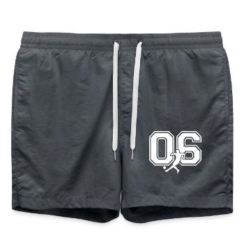 Soccer Number 06 Soccer Player - Swim Trunks - anthracite - Front - AI Model Male 185 light (185cm)