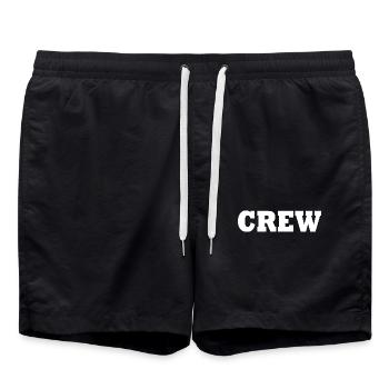 Crew - Short de bain - noir - Devant - AI Model Male 185 light (185cm)