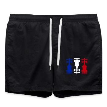 Formula France Formel Racing - Badeshorts - Schwarz - Vorne - AI Model Male 185 light (185cm)
