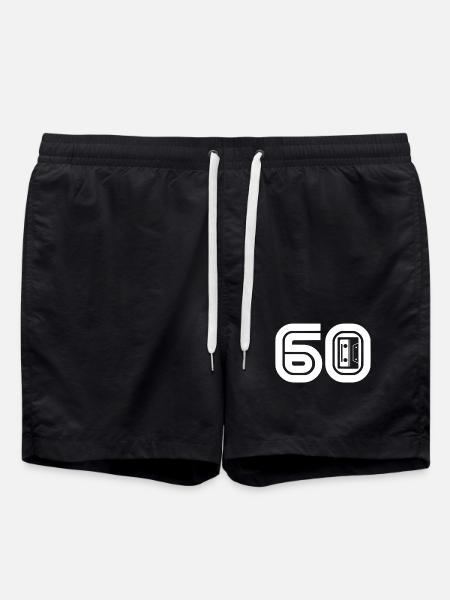 60 Retro Music 60s - Swim Trunks - black