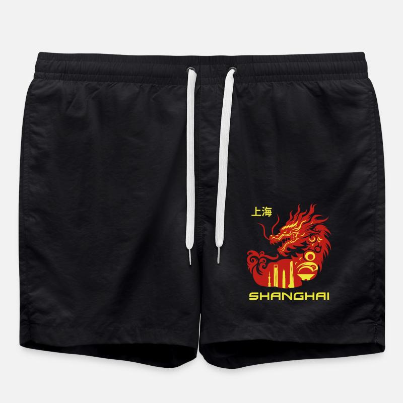 SHANGHAI - Swim Trunks - black