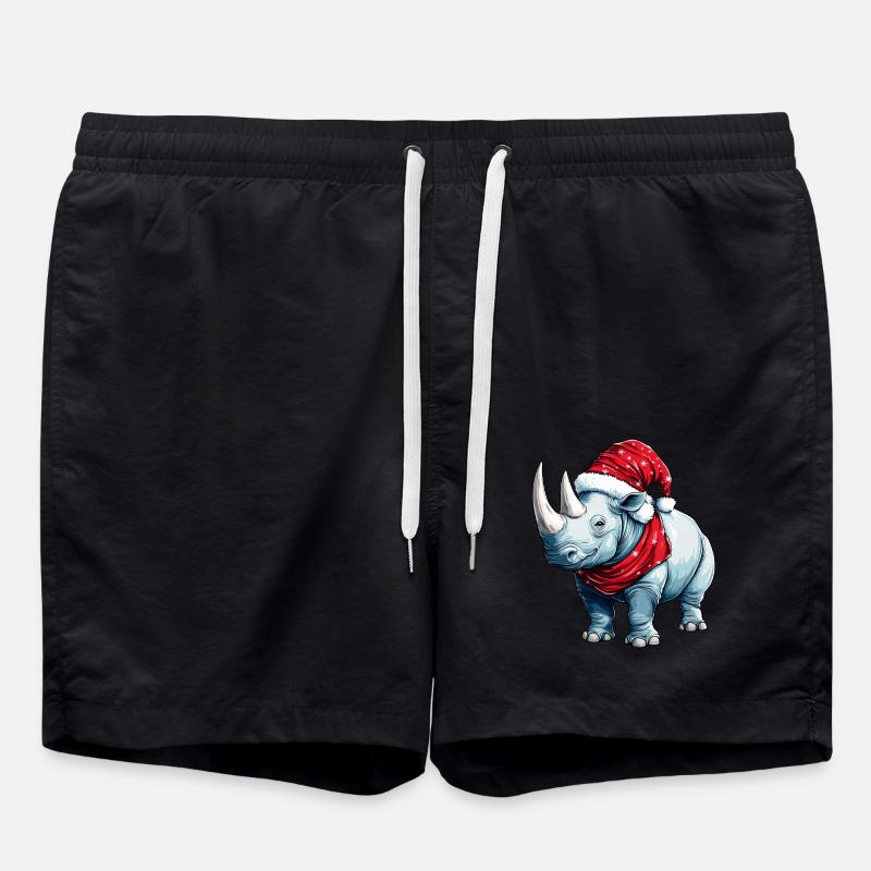 Noël des rhinocéros - Short de bain - noir