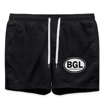 BGL Berchtesgadener Land - Badeshorts - Schwarz - Vorne - AI Model Male 185 light (185cm)
