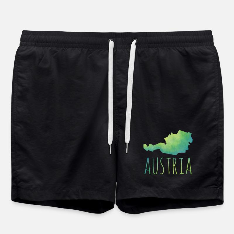 austria - Badeshorts - Schwarz