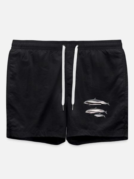 Fraser dolphin - Fraser's dolphin - Dauphin - Swim Trunks - black