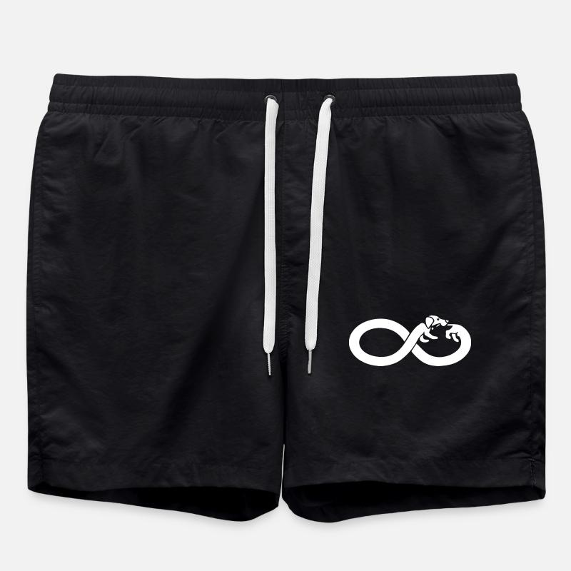 Dachshund Infinity - Swim Trunks - black