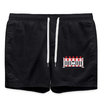 Bau - Badeshorts - Schwarz - Vorne - AI Model Male 185 light (185cm)