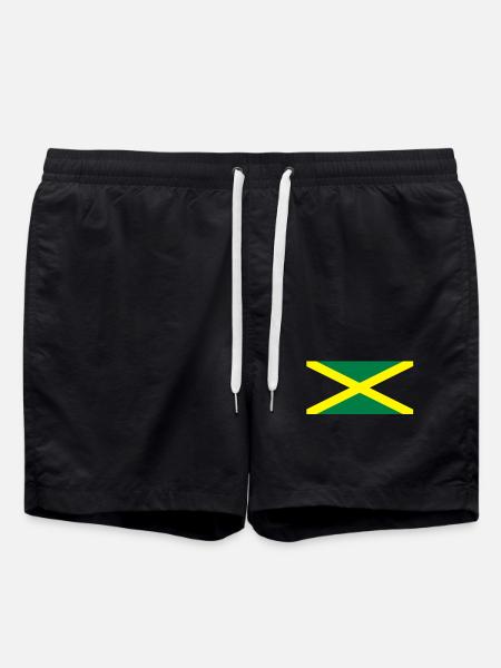 Jamaican flag - Swim Trunks - black