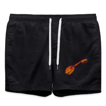 mandoline - Short de bain - noir - Devant - AI Model Male 185 light (185cm)