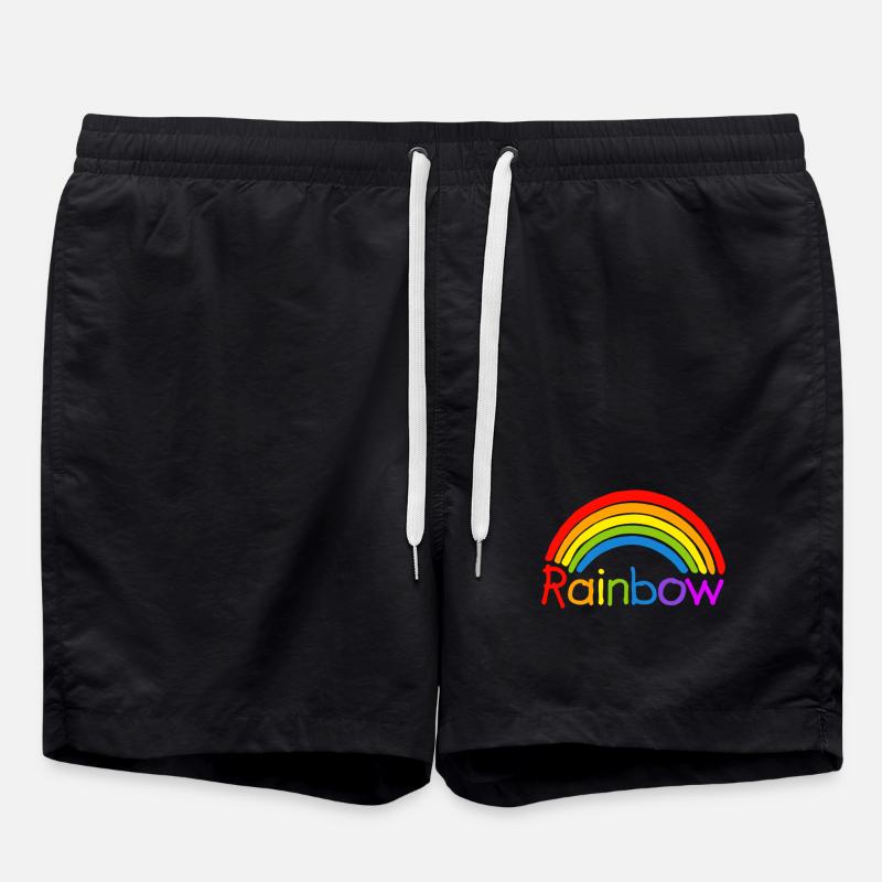 Rainbow rainbow LGBT - Swim Trunks - black