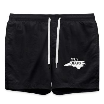 North Carolina - Badeshorts - Schwarz - Vorne - AI Model Male 185 light (185cm)
