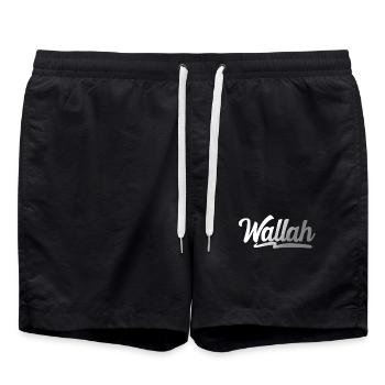Wallah - Short de bain - noir - Devant - AI Model Male 185 light (185cm)