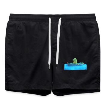 Brochet dans la chaloupe - Short de bain - noir - Devant - AI Model Male 185 light (185cm)