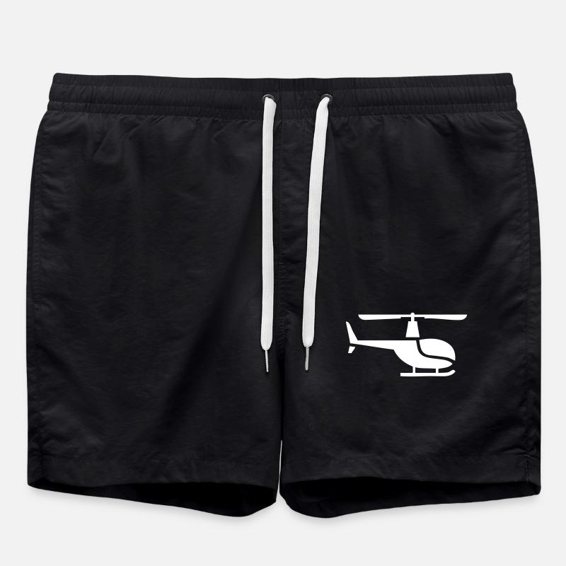 Helicopter sideways - Swim Trunks - black