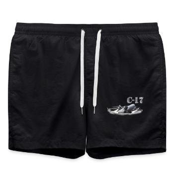 C-17 - Short de bain - noir - Devant - AI Model Male 185 light (185cm)