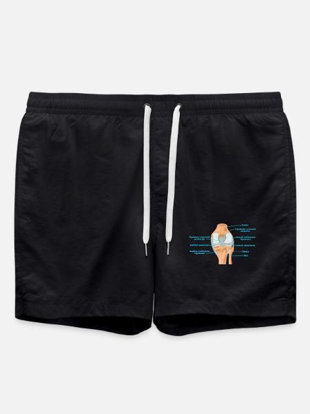 Physio genou d’anatomie Bracelet croisé Ménisque - Short de bain - noir