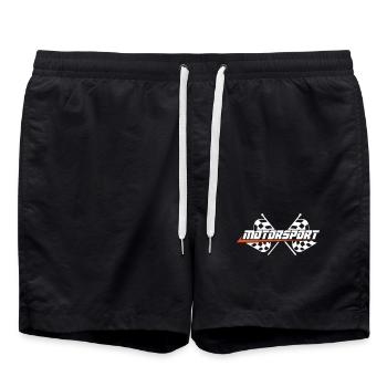 Sport automobile Drapeaux - Short de bain - noir - Devant - AI Model Male 185 light (185cm)