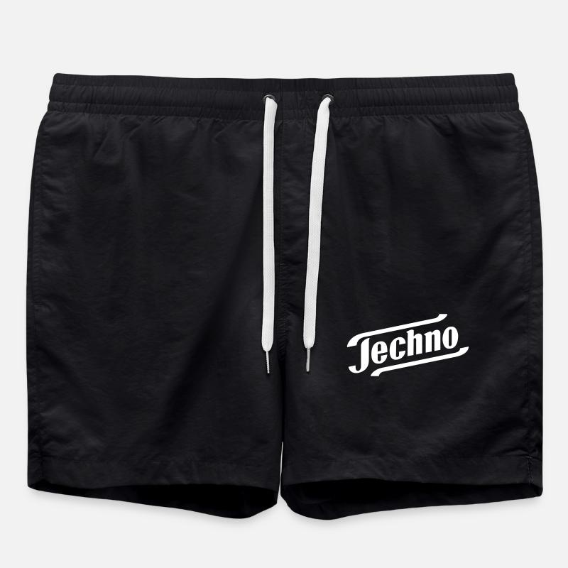 TECHNO - Swim Trunks - black