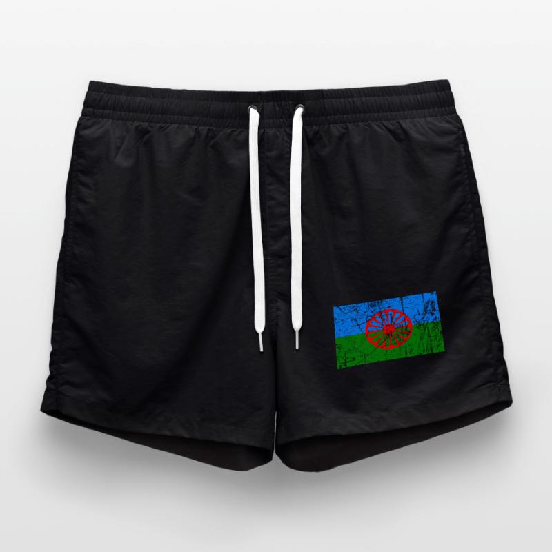 Flagge der Roma oder Styago le Romengo Badeshorts
