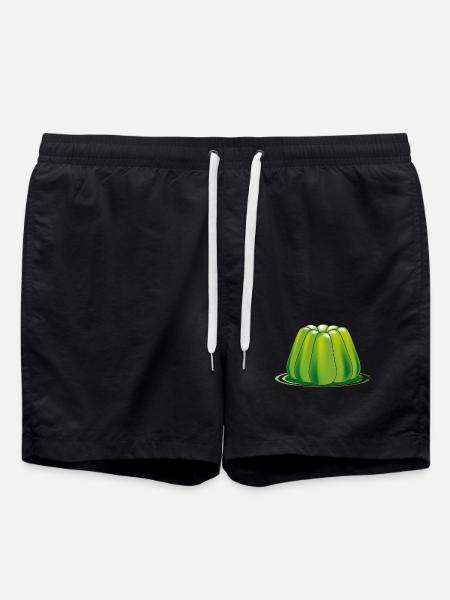 green jelly dessert - Swim Trunks - black