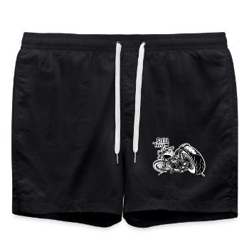 0894 CHEVAL D'ACIER - Short de bain - noir - Devant - AI Model Male 185 light (185cm)