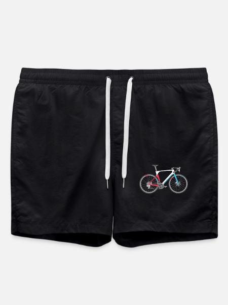 Vélo de route Vélo de vélo de route Symbole de vélo de route Couleurs - Short de bain - noir