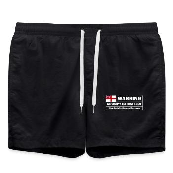 Mürrischer Ex-Matelot - Badeshorts - Schwarz - Vorne - AI Model Male 185 light (185cm)