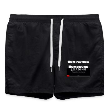 Barre de chargement défilante Université Funny Print - Short de bain - noir - Devant - AI Model Male 185 light (185cm)
