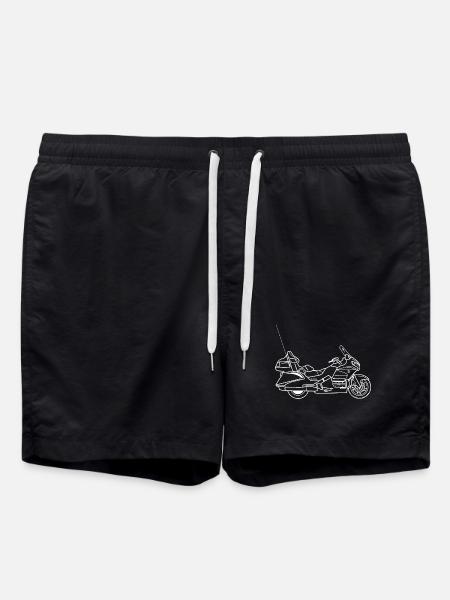 Gold Wing Motorrad - Badeshorts - Schwarz