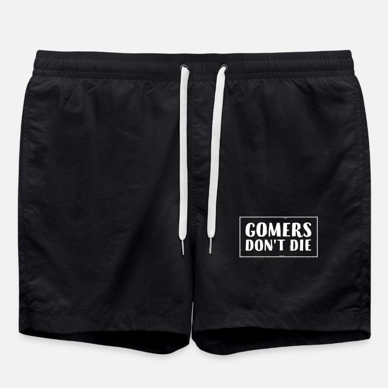 Gomers don't die - Swim Trunks - black