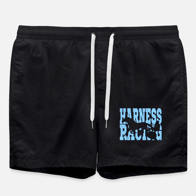 Trotting trotting race - Swim Trunks - black