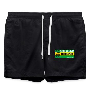Garvey Burning Spear T-Shirt - Short de bain - noir - Devant - AI Model Male 185 light (185cm)
