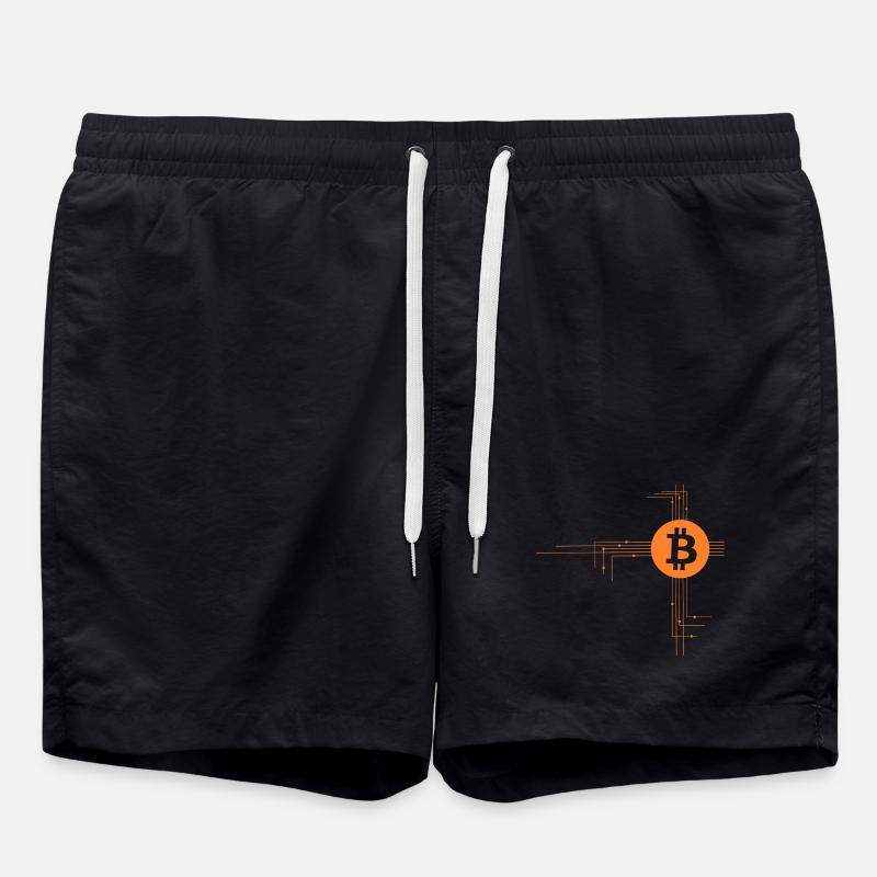 Bitcoin - Swim Trunks - black