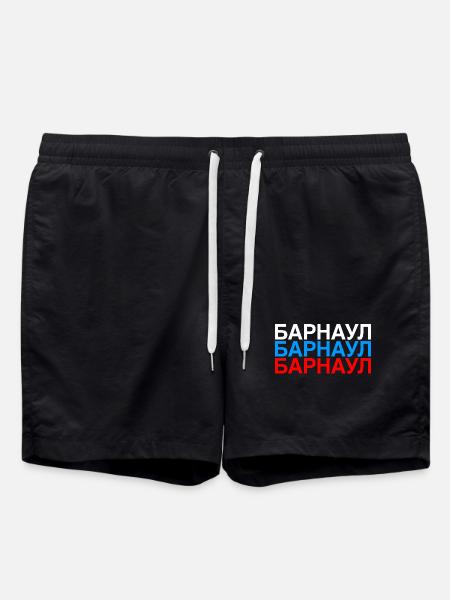 BARNAUL Russia Flag - Swim Trunks - black