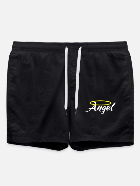 Ich bin ein Engel - Angel - Badeshorts - Schwarz