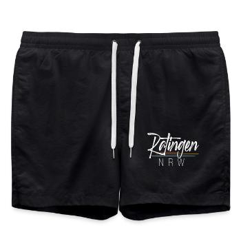 Ratingen Nrw - Badeshorts - Schwarz - Vorne - AI Model Male 185 light (185cm)