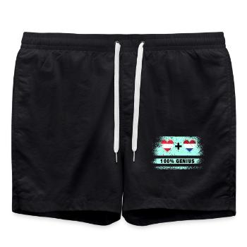 Autriche et Pays-Bas 100 % Genial / Cadeau - Short de bain - noir - Devant - AI Model Male 185 light (185cm)