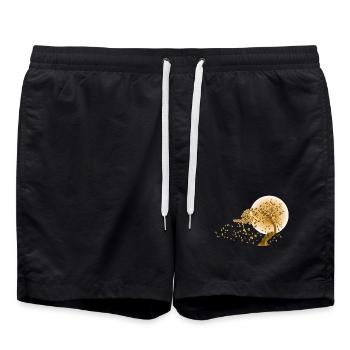 Japonais Mode Style 03 - Short de bain - noir - Devant - AI Model Male 185 light (185cm)