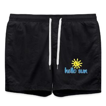 sun 01 - Short de bain - noir - Devant - AI Model Male 185 light (185cm)