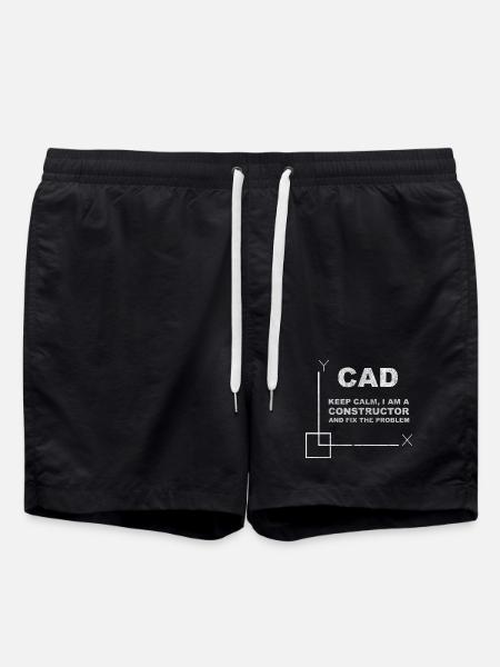 CAD Keep Calm Constructor Engineering - Short de bain - noir