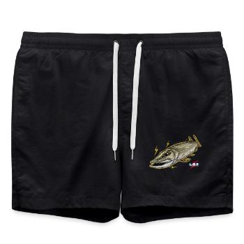 Brochet Sauvage - Short de bain - noir - Devant - AI Model Male 185 light (185cm)