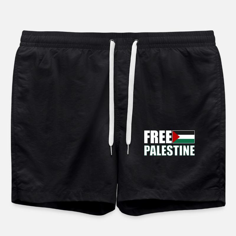 Free Palestine - Swim Trunks - black