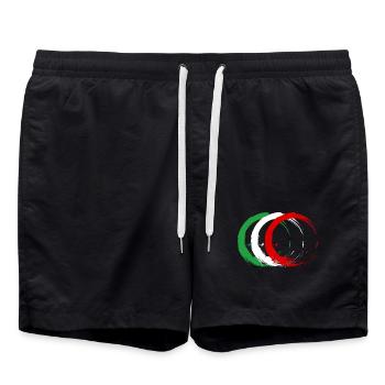 Iran - Short de bain - noir - Devant - AI Model Male 185 light (185cm)