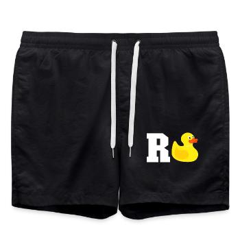 Rente - Badeshorts - Schwarz - Vorne - AI Model Male 185 light (185cm)