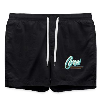 Équipe d'équipage - Short de bain - noir - Devant - AI Model Male 185 light (185cm)
