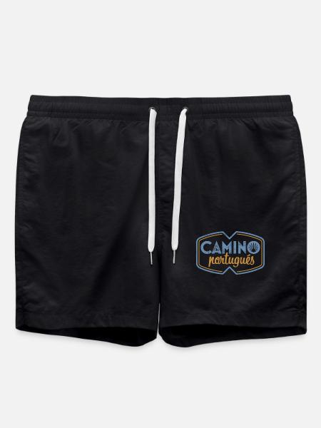 Camino Portugués Estampillé | Chemin de Saint-Jacques - Short de bain - noir